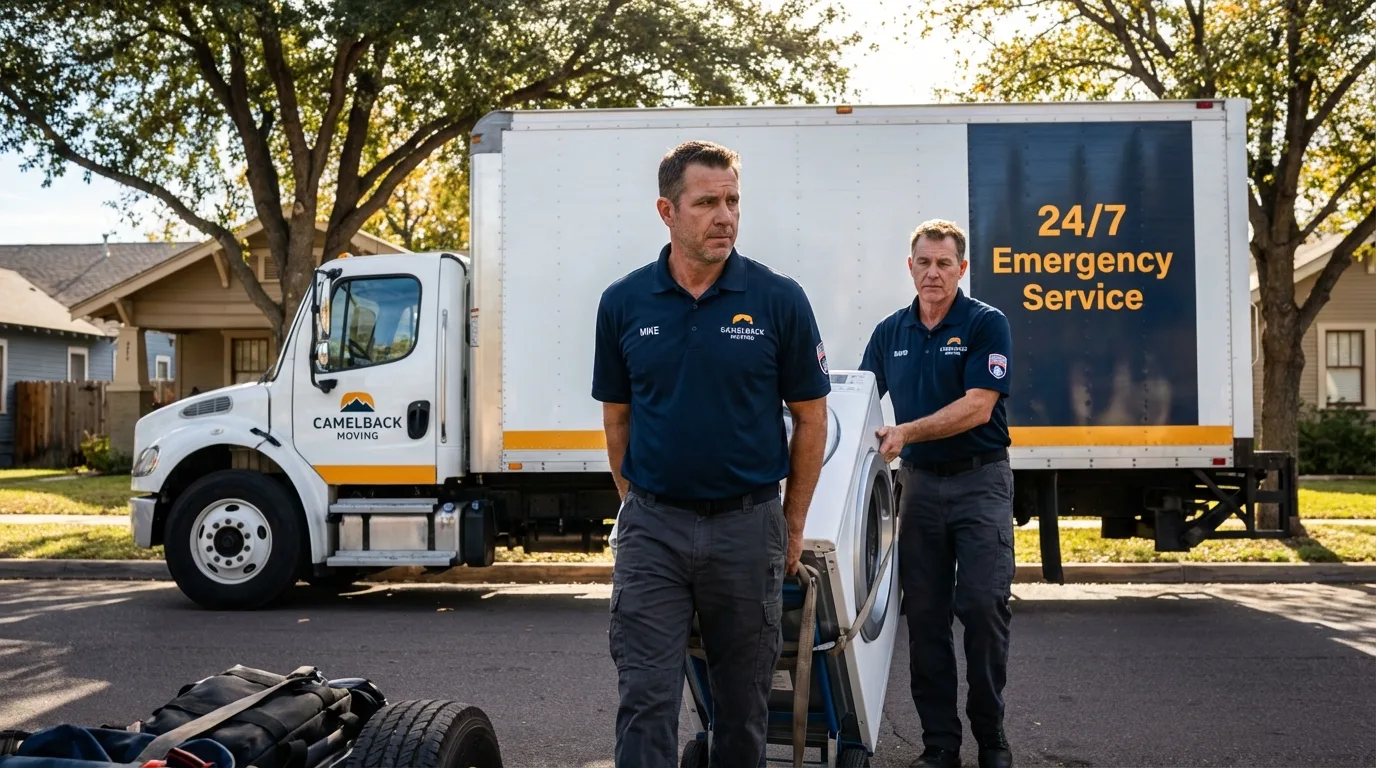 CamelBack Moving crew loading furniture in Veedersburg, IN
